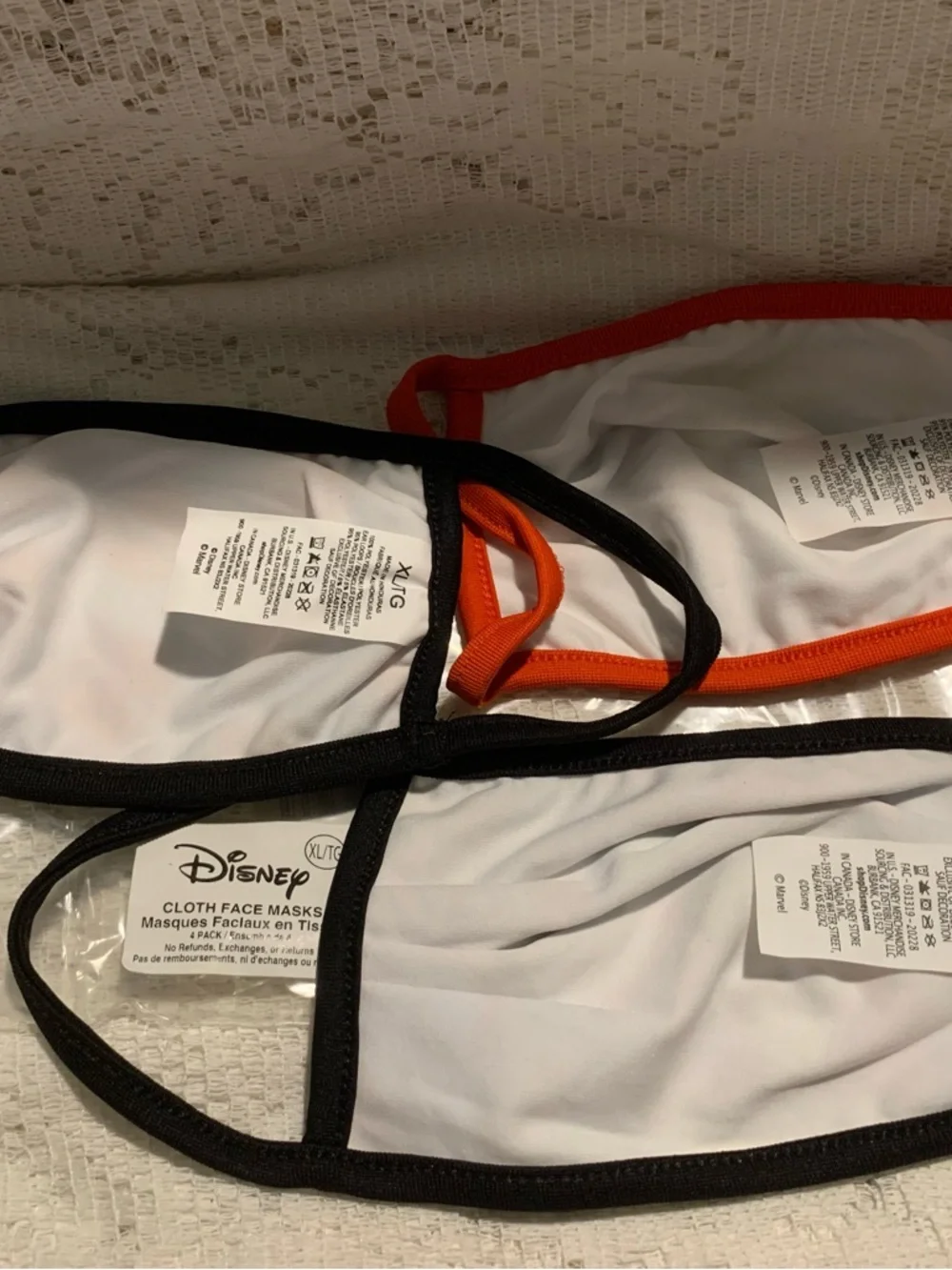Disney Park, adult extra large facemask, Spider-Man, superhero and avengers